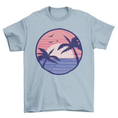 Beach sunset t-shirt