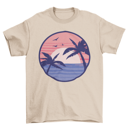 Beach sunset t-shirt